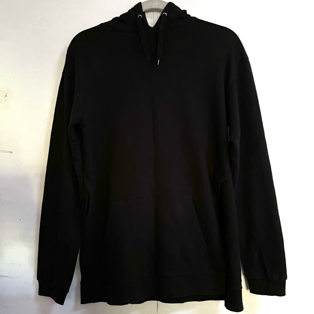 Asos Basic Black Pullover Split Side Hoodie Sweat… - image 1